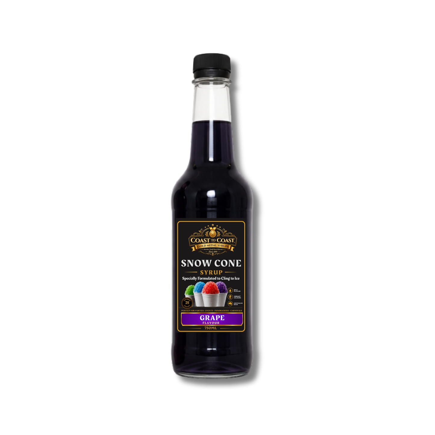 Grape Snow Cone Syrups 750ml - Coast to Coast Gold Medal Syrups®