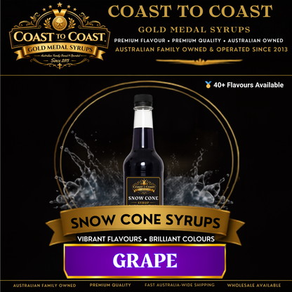 Grape Snow Cone Syrups 750ml - Coast to Coast Gold Medal Syrups®