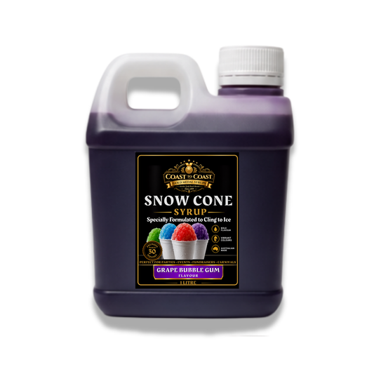 Grape Bubble Gum Snow Cone Syrups 1ltr - Coast to Coast Gold Medal Syrups®