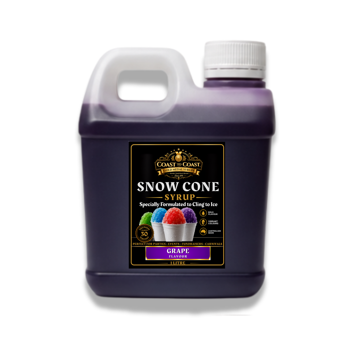 Grape Snow Cone Syrups 1ltr - Coast to Coast Gold Medal Syrups®