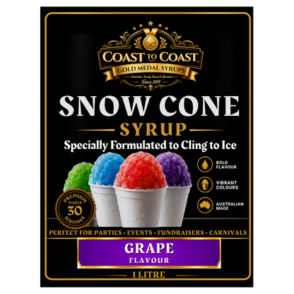 Grape Snow Cone Syrups 1ltr - Coast to Coast Gold Medal Syrups®
