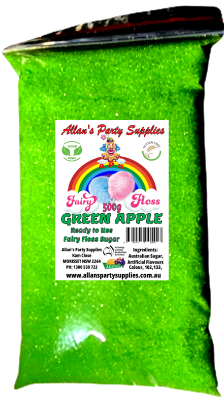 #2 APS, Ready to use Fairy Floss Sugar, 500g Bags, You Choose Your Flavours