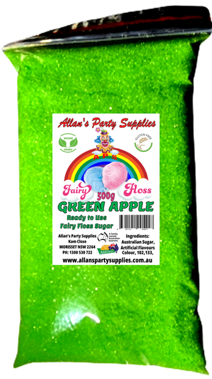 #2 APS, Ready to use Fairy Floss Sugar, 500g Bags, You Choose Your Flavours