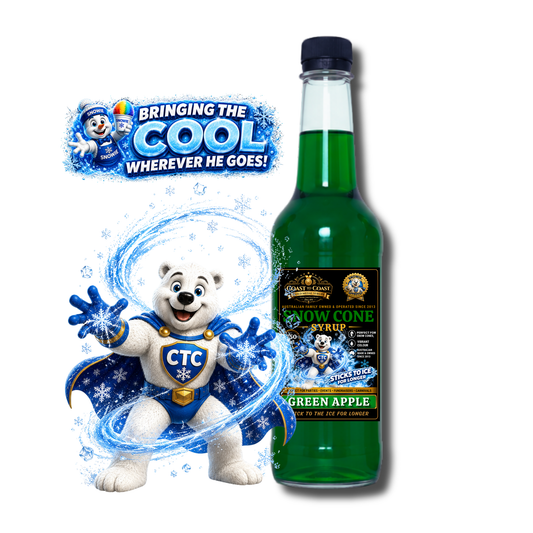 Green Apple Snow Cone Syrups 750ml - Coast to Coast Gold Medal Syrups®