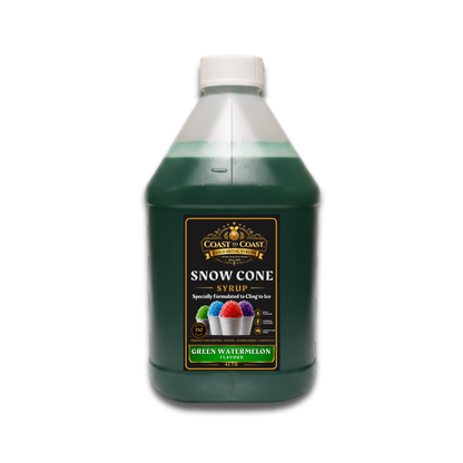 Green Watermelon Snow Cone Syrups 4ltr - Coast to Coast Gold Medal Syrups®
