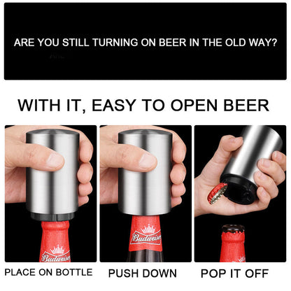 Hot sell magnetic Beer Bottle Opener, Black