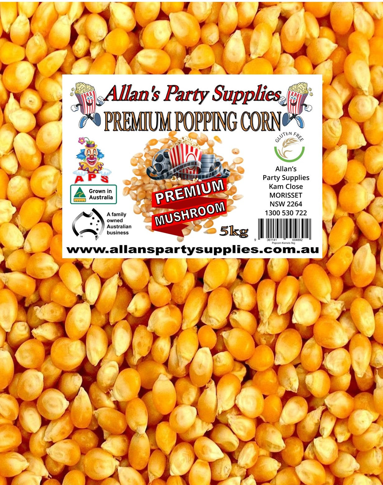 #4 APS, Popping Corn, Australian Grown Premium Genuine Cinema Quality ...