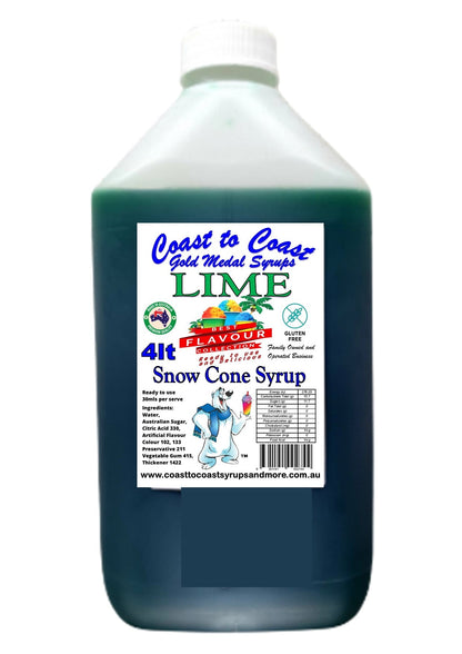 #6 Coast to Coast Gold Medal Syrup®, Premium Snow Cone Syrup 4ltr