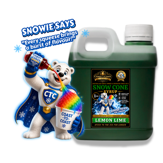 Lemon Lime Snow Cone Syrups 1ltr - Coast to Coast Gold Medal Syrups®