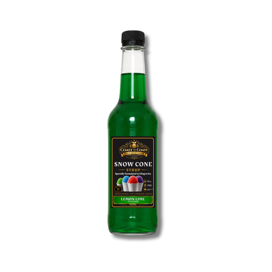 Lemon Lime Snow Cone Syrups 750ml - Coast to Coast Gold Medal Syrups®