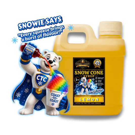 Lemon Snow Cone Syrups 1ltr - Coast to Coast Gold Medal Syrups®