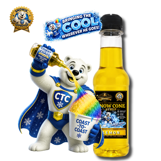 Lemon Snow Cone Syrups 250ml - Coast to Coast Gold Medal Syrups®