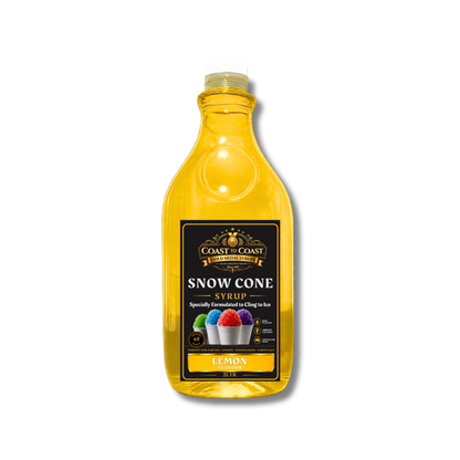 Lemon Snow Cone Syrups 2ltr - Coast to Coast Gold Medal Syrups®