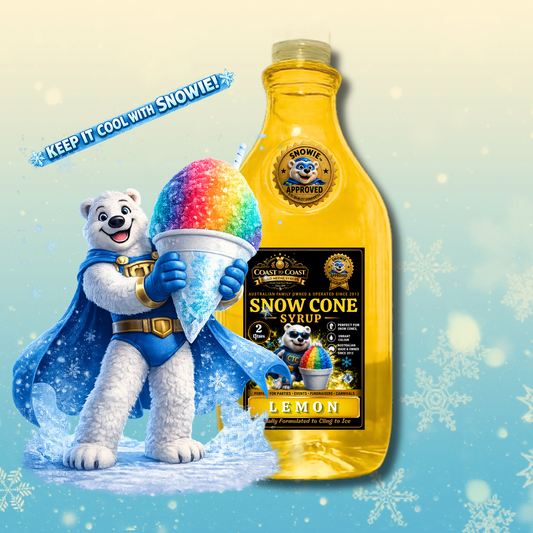 Lemon Snow Cone Syrups 2ltr - Coast to Coast Gold Medal Syrups®