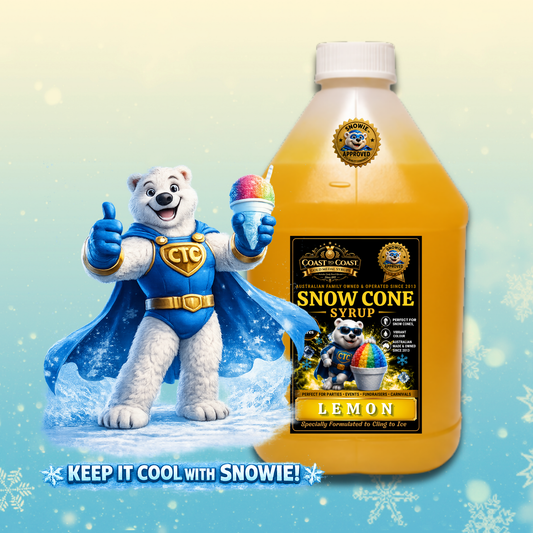 Lemon Snow Cone Syrups 4ltr - Coast to Coast Gold Medal Syrups®