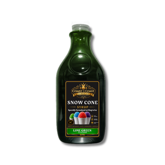 Lime Green Snow Cone Syrups 2ltr - Coast to Coast Gold Medal Syrups®