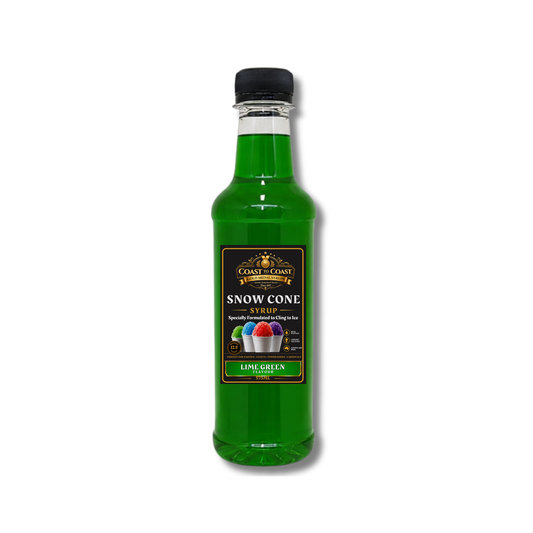 Lime Green Snow Cone Syrups 375ml - Coast to Coast Gold Medal Syrups®