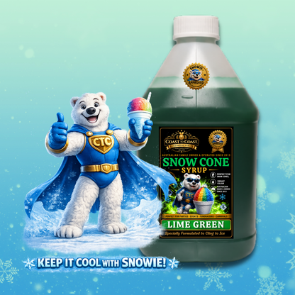 Lime Green Snow Cone Syrups 4ltr - Coast to Coast Gold Medal Syrups®
