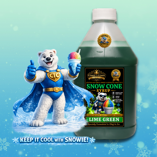 Lime Green Snow Cone Syrups 4ltr - Coast to Coast Gold Medal Syrups®