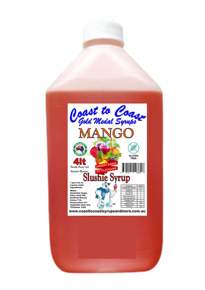 #3 Coast to Coast Gold Medal Syrups®, 4ltr, Premium Slushie Syrup