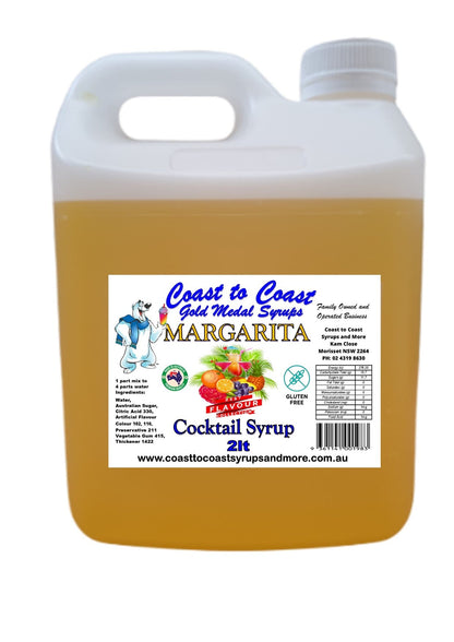 #2 Coast to Coast Gold Medal Syrups®, 2ltr, Premium Cocktail Syrups.