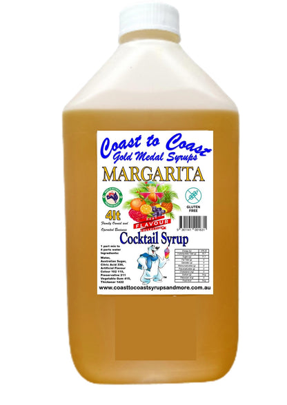 #4 Coast to Coast Gold Medal Syrups®, 4ltr, Premium Cocktail Syrups