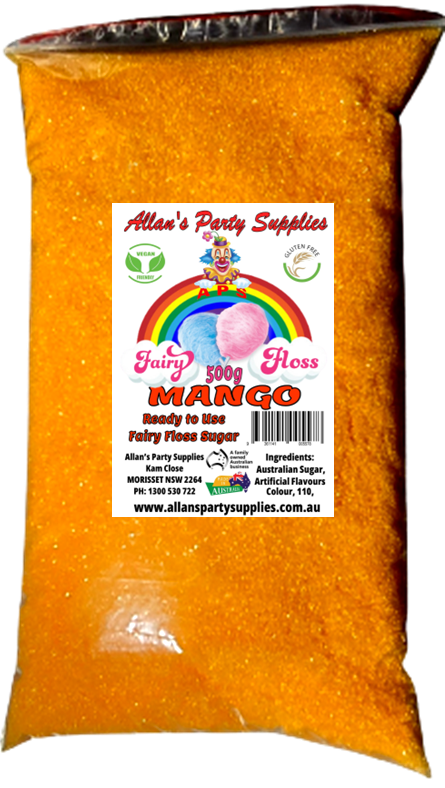 #2 APS, Ready to use Fairy Floss Sugar, 500g Bags, You Choose Your Flavours