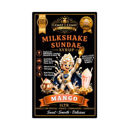 Mango, Milkshake/Sundae toppings 1ltr - Coast to Coast Gold Medal Syrups®