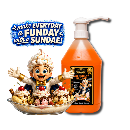 Mango, Milkshake-Sundae Toppings 4ltr with pump - Coast to Coast Gold Medal Syrups®