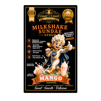 Mango, Milkshake/Sundae toppings 500ml - Coast to Coast Gold Medal Syrups®