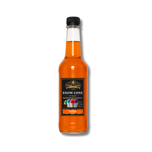 Mango Snow Cone Syrups 250ml - Coast to Coast Gold Medal Syrups®