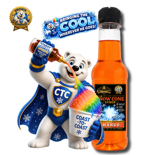 Mango Snow Cone Syrups 250ml - Coast to Coast Gold Medal Syrups®