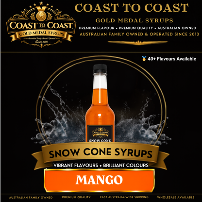 Mango Snow Cone Syrups 750ml - Coast to Coast Gold Medal Syrups®