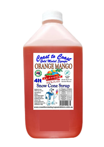#6 Coast to Coast Gold Medal Syrup®, Premium Snow Cone Syrup 4ltr