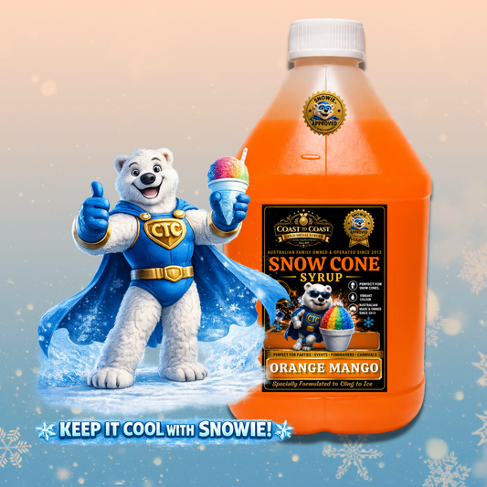 Orange Mango Snow Cone Syrups 4ltr - Coast to Coast Gold Medal Syrups®
