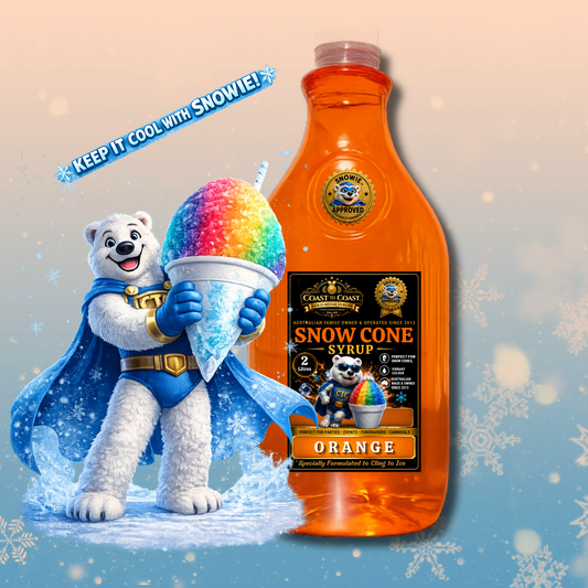 Orange Snow Cone Syrups 2ltr - Coast to Coast Gold Medal Syrups®