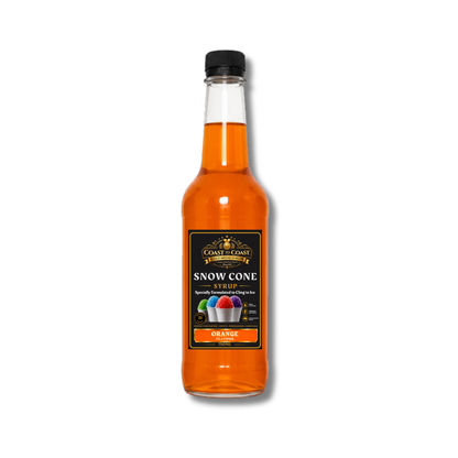 Orange Snow Cone Syrups 750ml - Coast to Coast Gold Medal Syrups®