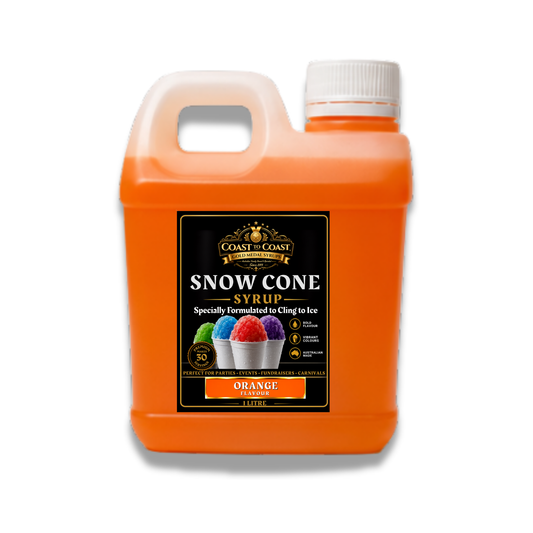 Orange Snow Cone Syrups 1ltr - Coast to Coast Gold Medal Syrups®
