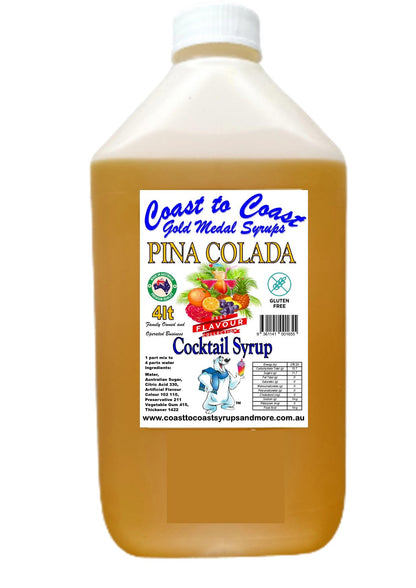 #4 Coast to Coast Gold Medal Syrups®, 4ltr, Premium Cocktail Syrups