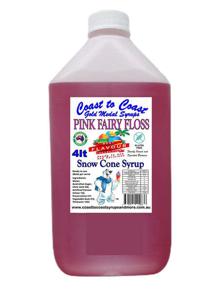 #6 Coast to Coast Gold Medal Syrup®, Premium Snow Cone Syrup 4ltr