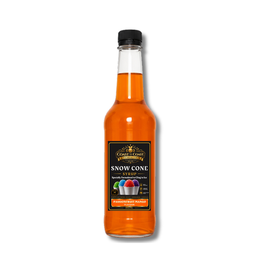 Passionfruit Mango Snow Cone Syrups 250ml - Coast to Coast Gold Medal Syrups®
