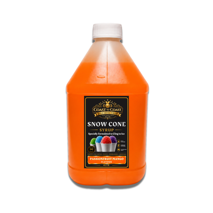 Passionfruit Mango Snow Cone Syrups 4ltr - Coast to Coast Gold Medal Syrups®