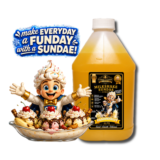 Passionfruit, Milkshake-Sundae Toppings 4ltr - Coast to Coast Gold Medal Syrups®