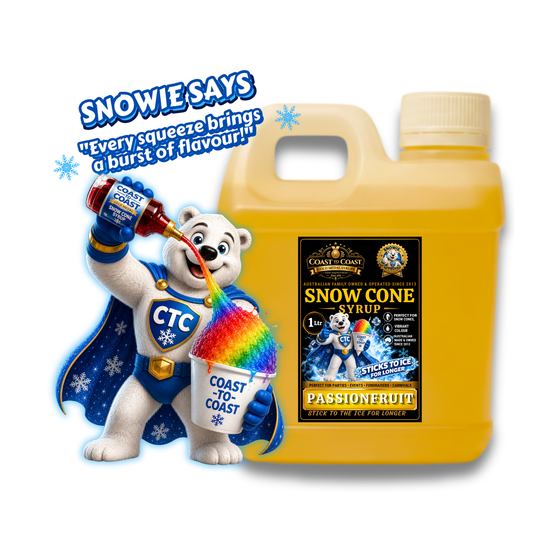 Passionfruit Snow Cone Syrups 1ltr - Coast to Coast Gold Medal Syrups®