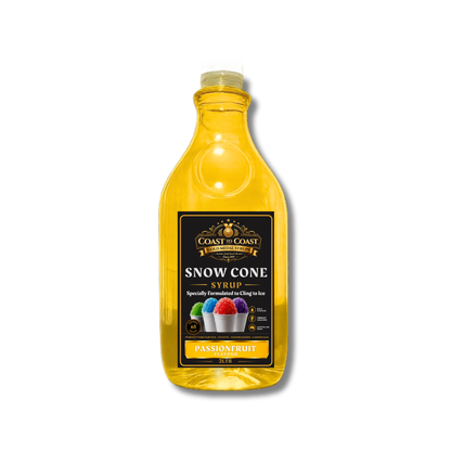 Passionfruit Snow Cone Syrups 2ltr - Coast to Coast Gold Medal Syrups®