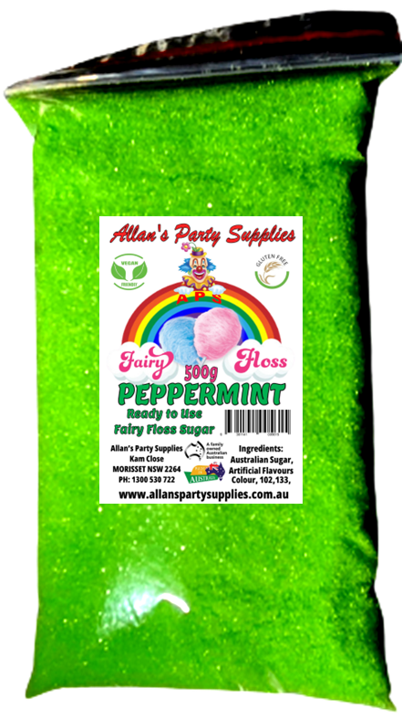#2 APS, Ready to use Fairy Floss Sugar, 500g Bags, You Choose Your Flavours