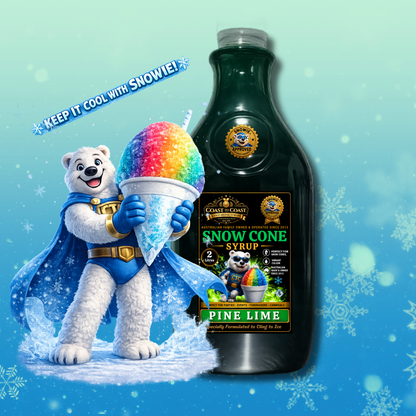 Pine Lime Snow Cone Syrups 2ltr - Coast to Coast Gold Medal Syrups®