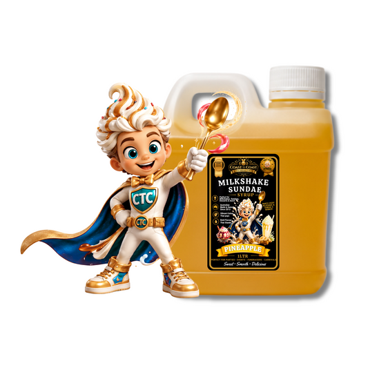 Pineapple, Milkshake/Sundae toppings 1ltr - Coast to Coast Gold Medal Syrups®