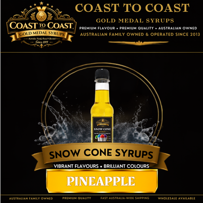 Pineapple Snow Cone Syrups 250ml - Coast to Coast Gold Medal Syrups®