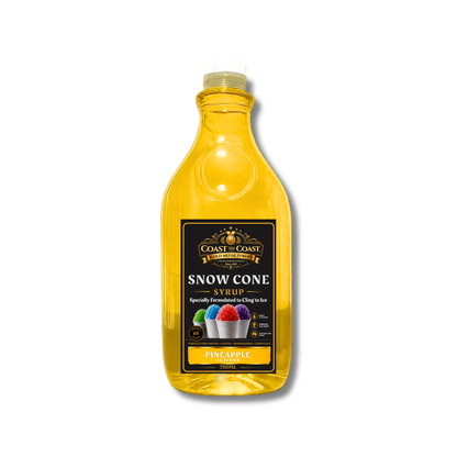Pineapple Snow Cone Syrups 2ltr - Coast to Coast Gold Medal Syrups®
